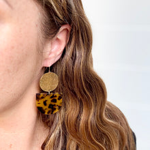 Tortoise Shell Acrylic + Brass Stacks