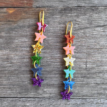 Rainbow Cascading Stars