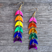 Rainbow Cascading Waves