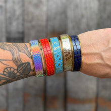 Leather + Brass Stacking Bangles