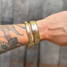 Leather + Brass Stacking Bangles