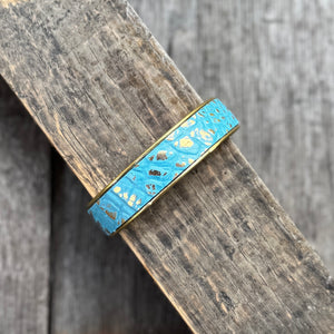 Leather + Brass Stacking Bangles