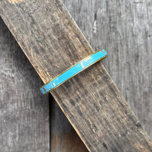 Leather + Brass Stacking Bangles