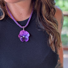 Garden Party Necklace - Rope Style - Pansy