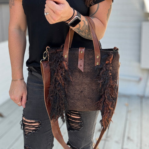 Go Everywhere Handled - MINI - Vintage Kilim - Crossbody Bag