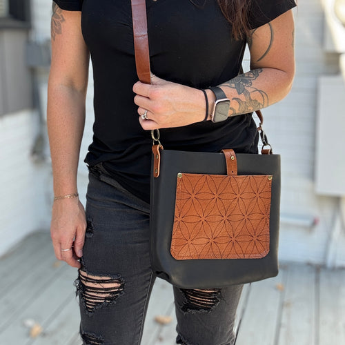 Go Everywhere MINI - Flower of Life - Crossbody Bag