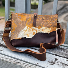 Go Everywhere Crossbody Bag - Caramel + Mustard Calfskin