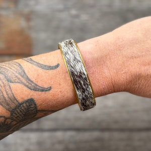 Leather + Brass Stacking Bangles