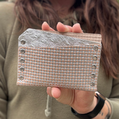 Card Wallet - Blush + Silver