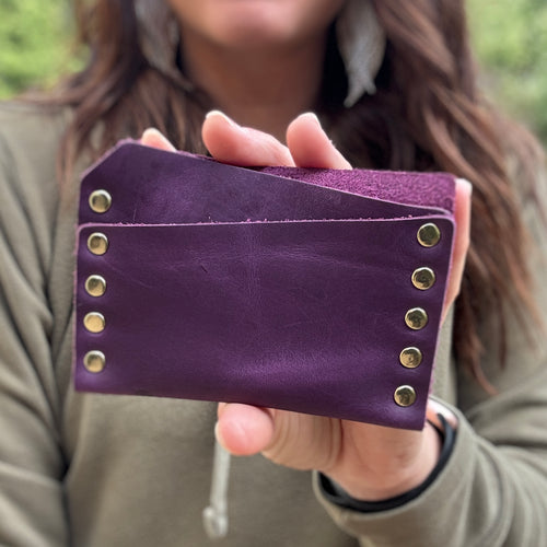 Card Wallet - Purple + Gold