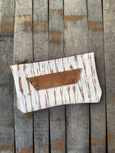 [raleigh leather] Clutch - White Beachwood