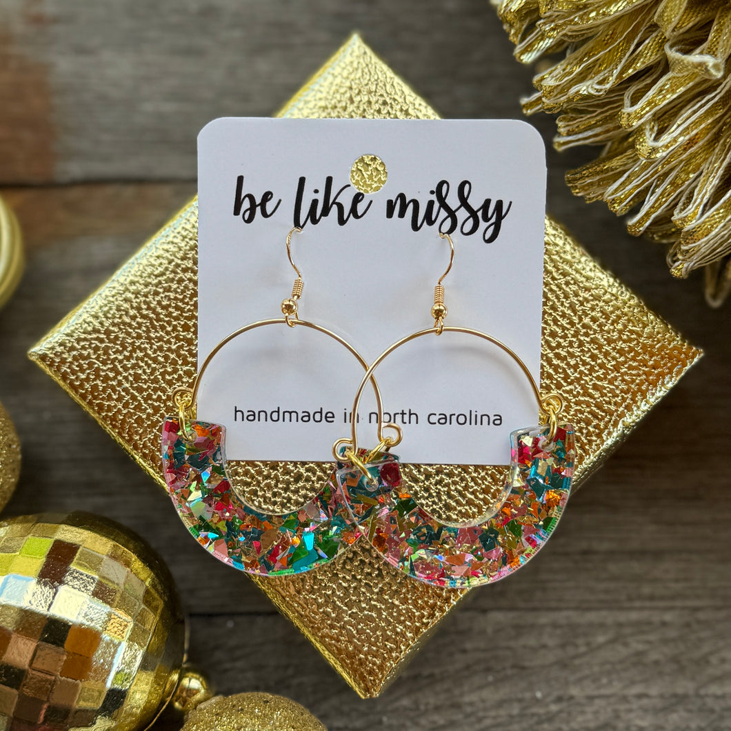 Remix Hoops - Party Glitter