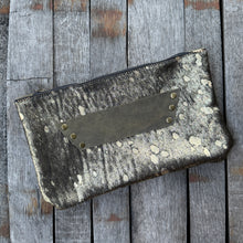 [raleigh leather] Clutch - Dark Gold Acid Wash + Olive