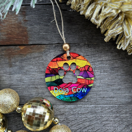 Pet Ornament - Paw Print - Acrylic