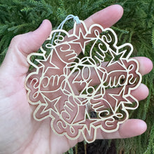 Fuck 2026 Fuck Flake Ornament