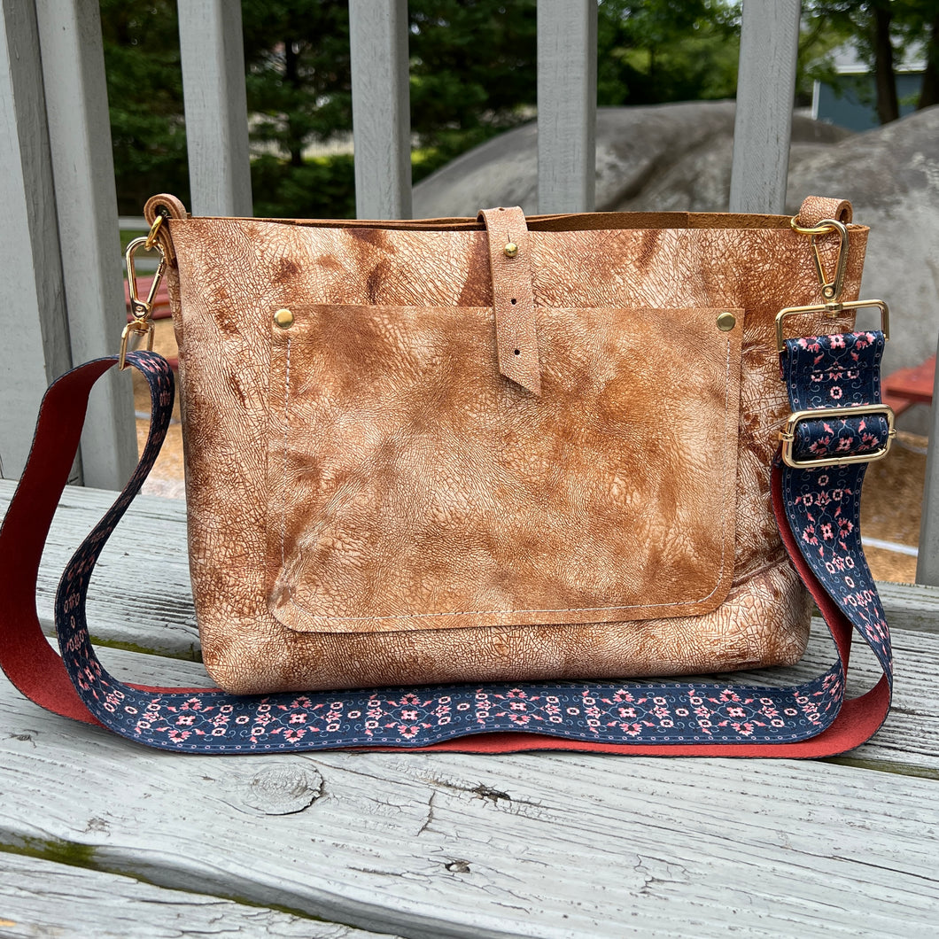 Go Everywhere Crossbody Tote - Sanded Leather