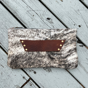 The Raleigh Leather Clutch - OFF WHITE BRINDLE (2)