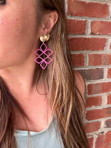 Positano Drops - Glossy Pink - Statement Acrylic Earrings