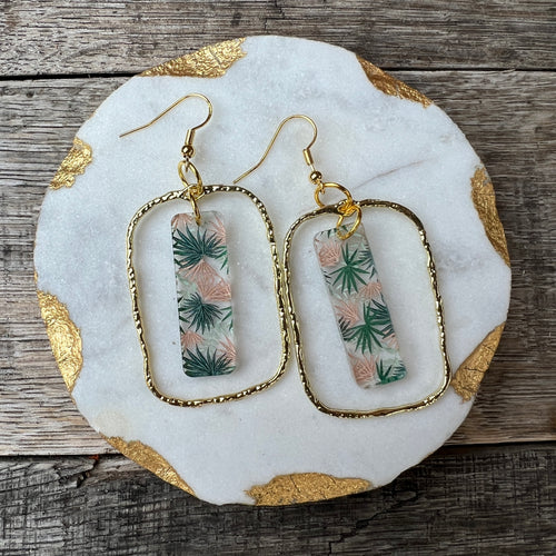 Val - Palmetto - Acrylic Earrings