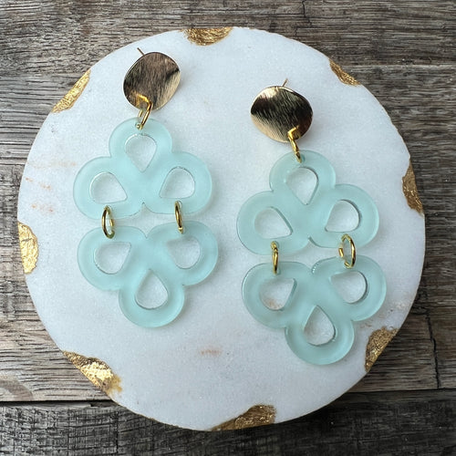 Ravello Drops - Sea Glass - Statement Acrylic Earrings