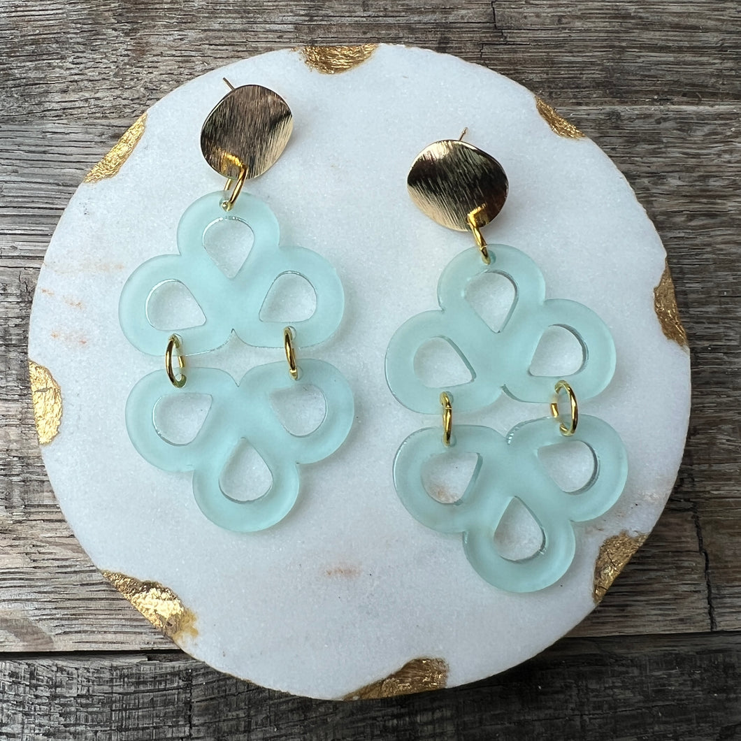 Ravello Drops - Sea Glass - Statement Acrylic Earrings