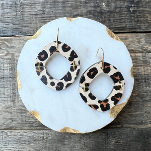 Split Drops - Leopard - Acrylic Earrings