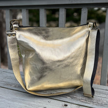 Disco Leather Large Zippered Tote