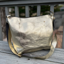 Disco Leather Large Zippered Tote