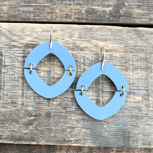 Split Drops - Coastal Blue - Acrylic Earrings
